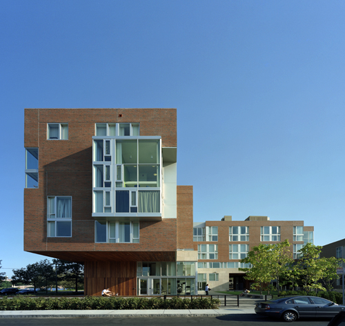 禹圭升的哈佛大学宿舍项目侧面照片(图片:kyu sung woo architects)图片