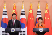 中韩首脑，‘两国互为重要近邻’