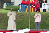 朴槿惠总统与方济各教皇会晤