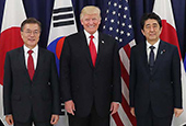 韩美日3国会谈（2017年7月）