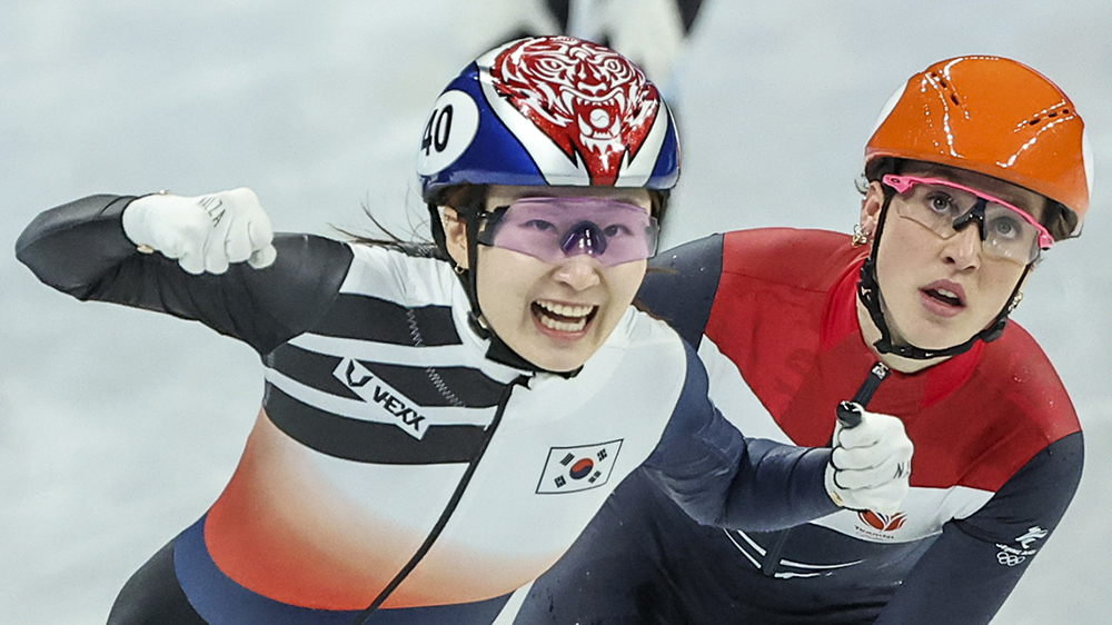 韩运动员崔珉祯冬奥短道速滑女子1500米再度夺冠 韩国队男子接力5000米摘银