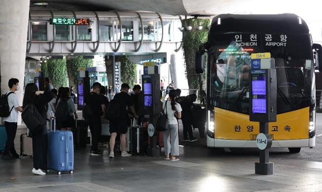 仁川机场首尔深夜大巴从20日起恢复运行