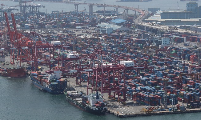韩7月出口额554.4亿美元 创近65年单月最高纪录
