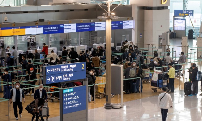 韩仁川机场单日客流量时隔两年8个月破9万人次