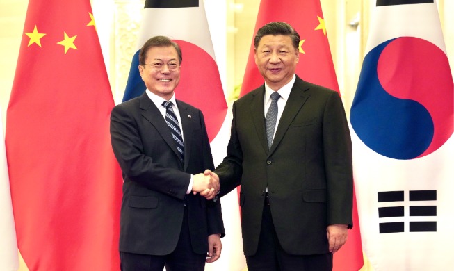 韩中首脑就应对新冠疫情将加强两国合作