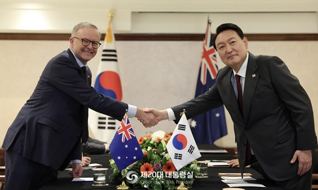 韩澳首脑会晤：将为朝鲜无核化携手合作