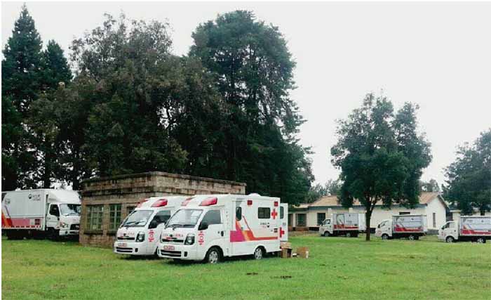 为实施韩国型开发合作项目Korea Aid, 给埃塞俄比亚、乌干达、肯尼亚配备的保健车、快餐车与影视车。