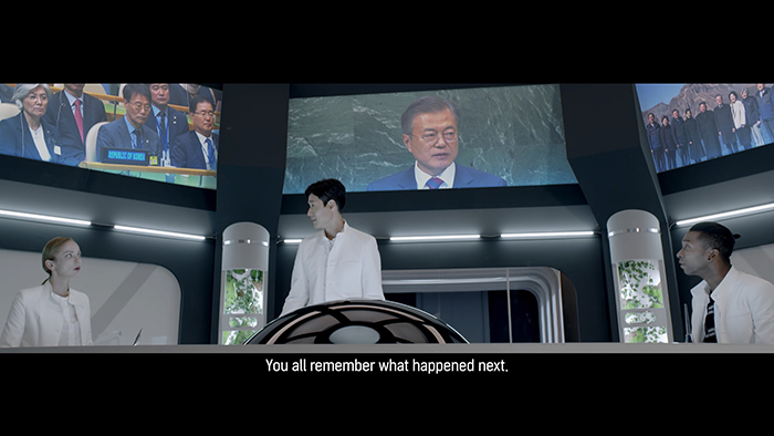 7日公开的《2018大韩民国国家形象宣传片-战争起源（The Origin of the War）》，受到了来自221个国家的网民的热烈响应。图片来源：海外文化弘报院