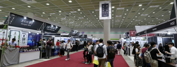 6月20至22日，2019首尔国际酒类博览会在国际会展中心召开。韩宣网记者全汉 摄