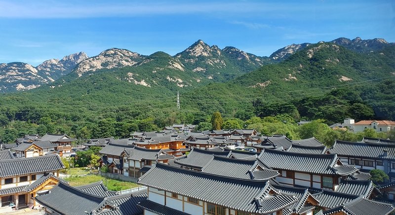 图为位于首尔市恩平区的恩平韩屋村全景。韩宣网记者李璟美 摄