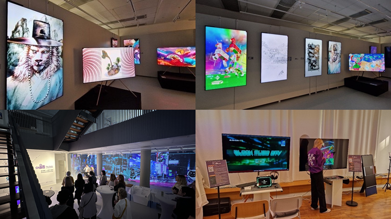 9月26日至10月4日，在瑞典斯德哥尔摩的韩国文化院，举办了韩国新技术融合内容展览《The Oulim》。图片来源：驻瑞典韩国文化院 