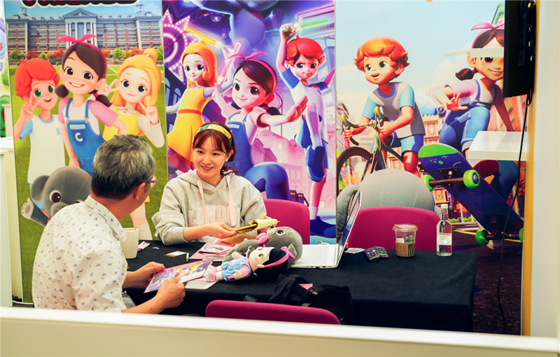 文化体育观光部于当地时间11月7日至10日，在比利时布鲁塞尔举办“2023K-Content Expo in Beigium”。图为今年7月在英国伦敦举办的“2023K-Content Expo in London”出口洽谈会现场。图片来源：文化体育观光部