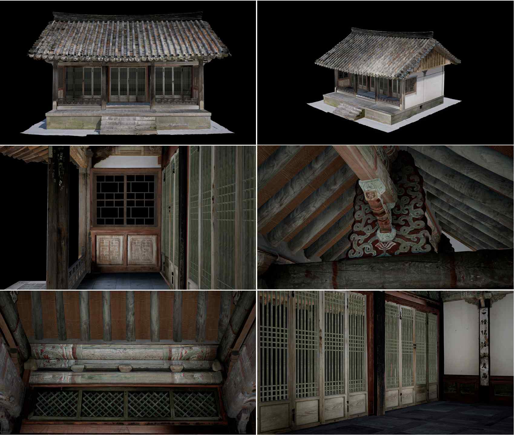 观月堂的3D扫描图显示，该建筑虽结构简洁，但内部装饰华丽、格调庄严，被认为是18世纪至19世纪的王室祠堂。图片来源：国家遗产厅