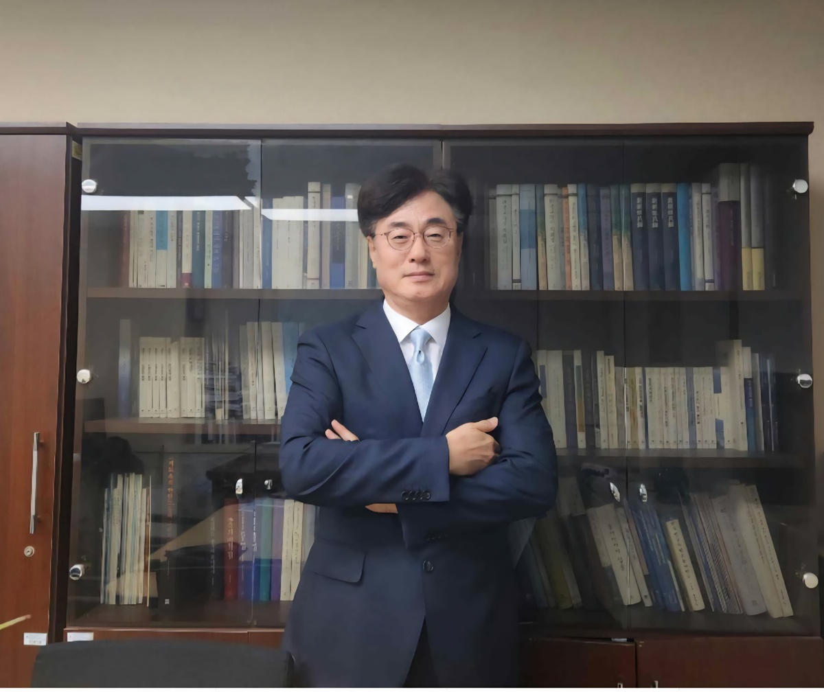 9月24日，韩国东北亚历史财团独岛室长都时焕在接受了韩宣网记者的采访。韩宣网记者李智惠 摄