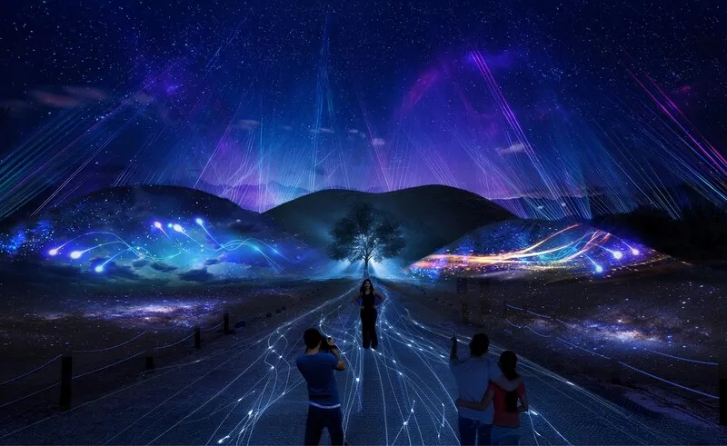 庆州大陵苑“2025国家遗产媒体艺术”演出。图片来源：庆州市