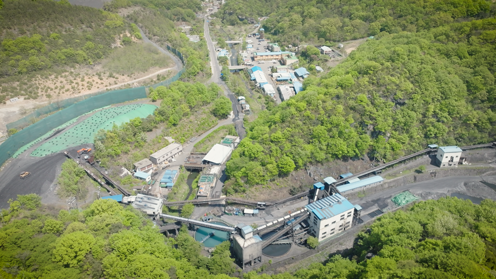 全罗南道和顺郡和顺矿业所全景图。图片来源：和顺郡