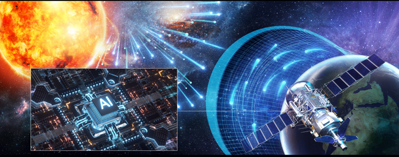 用于宇宙航空的人工智能神经形态半导体应用示意图。图片来源：科学技术信息通信部