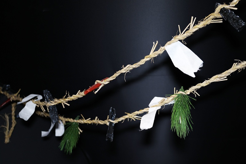 4月7日，在首尔钟路区国立民俗博物馆举行的《生日快乐》特别展中所展出的“禁绳”。韩宣网记者朴大珍 摄