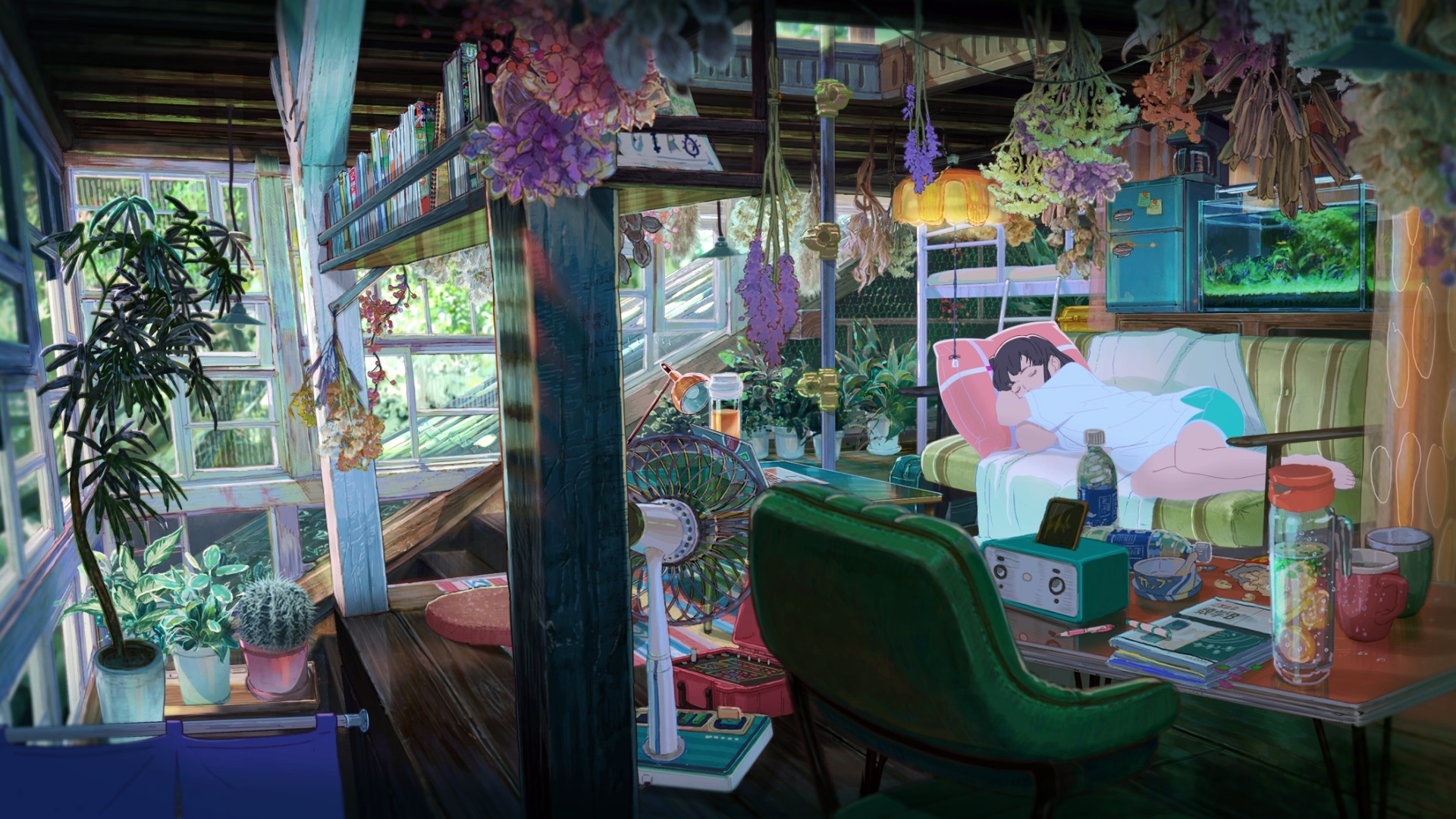 图为第31届釜山国际电影节《日本动漫特别展：疯狂杰作、令人振奋的期待之作12+1》中，四宫义俊导演长片处女作《花绿青绽放之时》。图片来源：釜山国际电影节