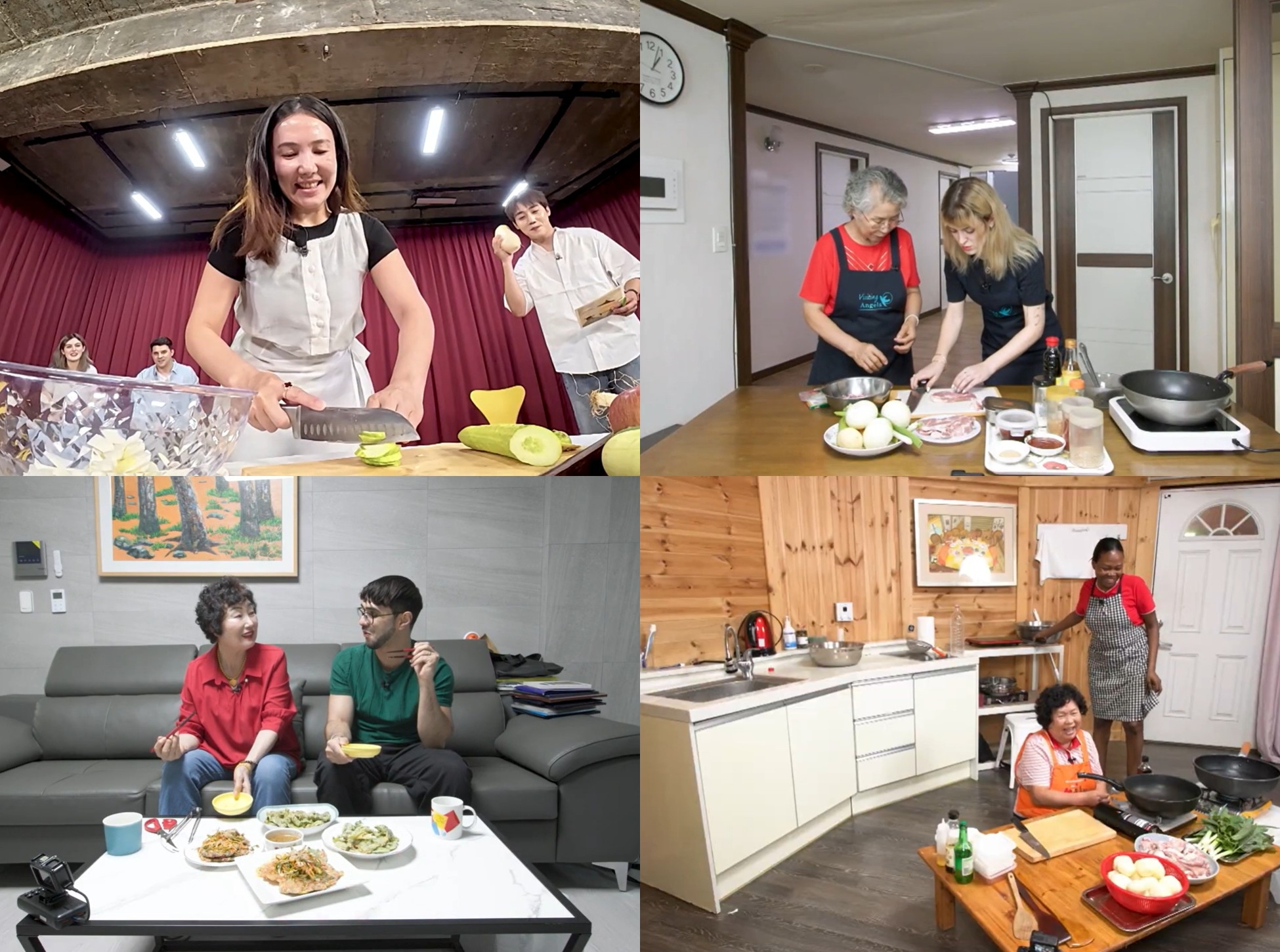 10月12日，文化体育观光部与国际广播电视交流财团表示，综艺节目《Korean Cook-Off》将于12日至16日每天上午8时在阿里郎电视台播出。该节目由韩国母亲与在韩外国人组队参赛，通过同台竞技的方式展示韩食烹饪技艺。图片来源：文化体育观光部