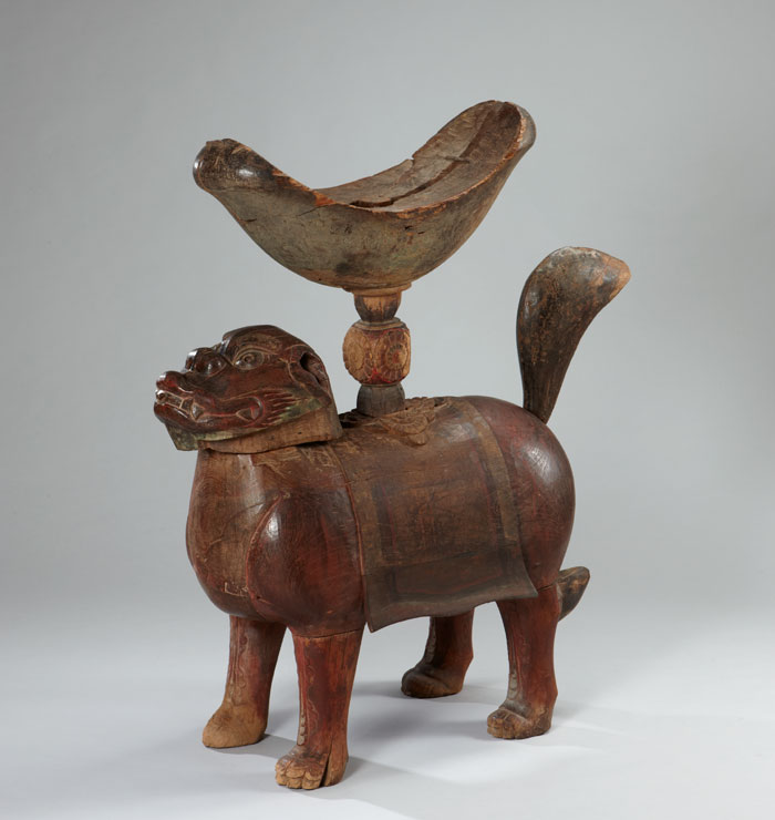 북을 올려놓는 받침대를 뜻하는 법고대, 조선 19세기, 높이 약 130cm