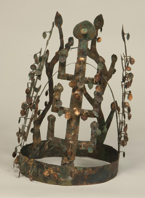 삼국시대 5세기 달성고분군 출토 금동관. 