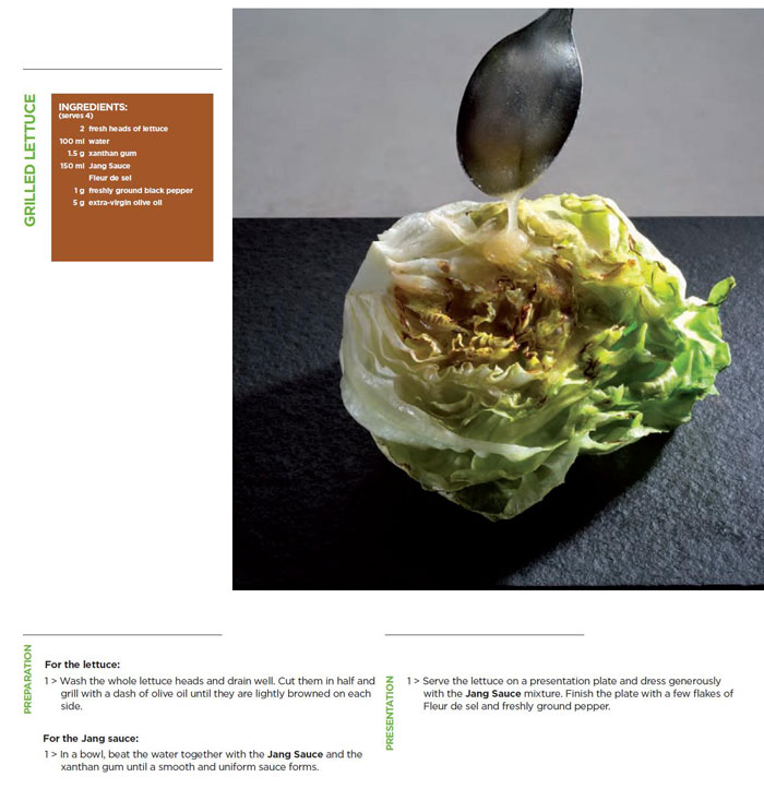 스페인의 알리시아 요리과학연구소와 함께 만든 한국의 장을 활용한 요리법 레시피 ‘장 콘셉트맵’. ‘장 콘셉트맵’은 간장, 된장, 고추장, 연두 등 7개 한국 양념과 가장 잘 어울리는 식재료, 조리법을 정리했다. 
