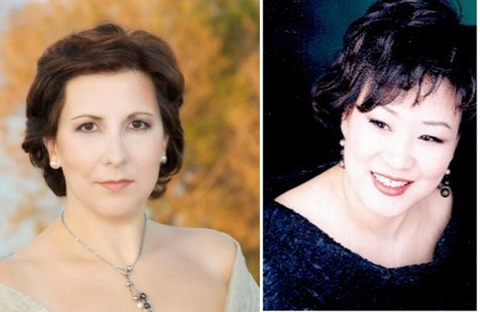 데스데모나 역을 맡은 소프라노 세레나 파르노키아와 김은주