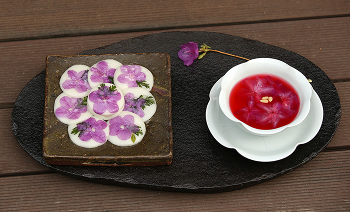 韩国料理食谱系列之——金达莱花煎饼、甜茶