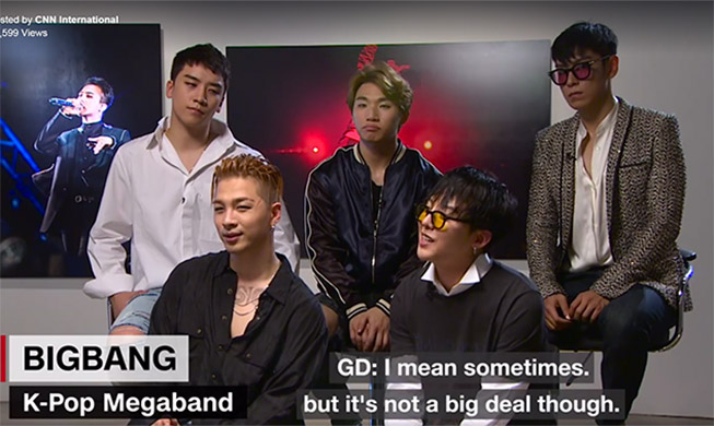 BigBang出演美国CNN《Talk Asia》