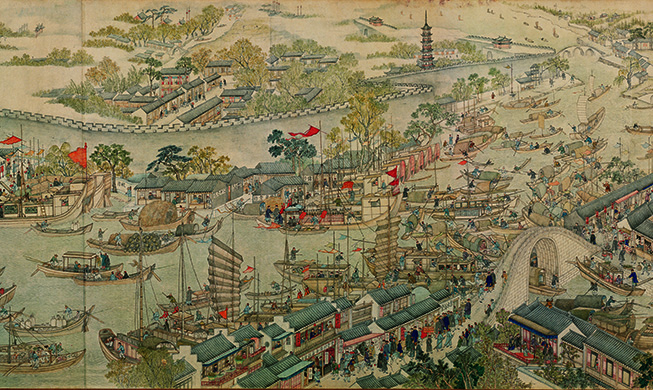 画中的“过去的都市风景”