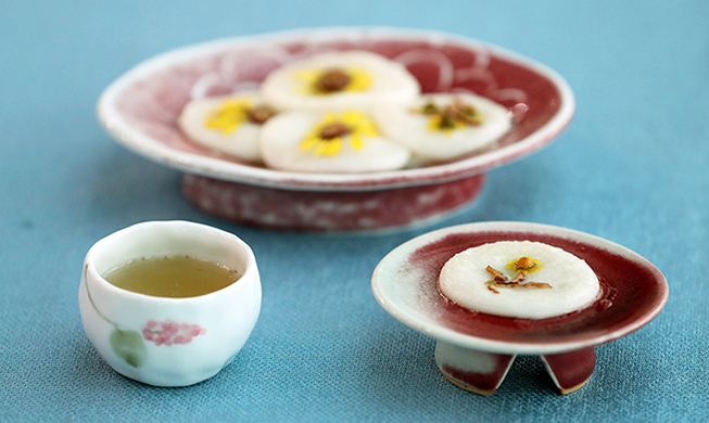 韩国料理食谱系列之：菊花煎饼（국화전）