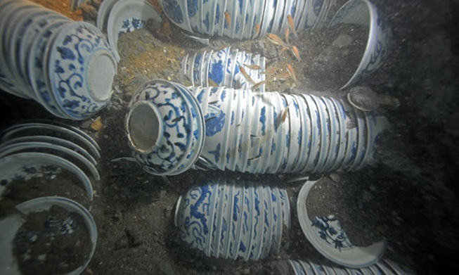 400年前中国沉船文物首次在韩国展出