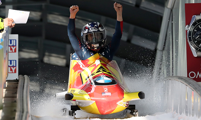 美国女子雪车，‘平昌准备就绪’