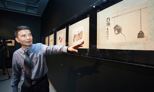 ‘中国的毕加索’齐白石作品首次亮相韩国