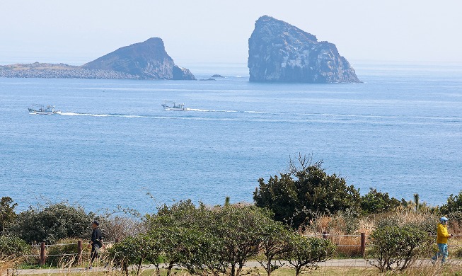 明媚春日里的松岳山环路