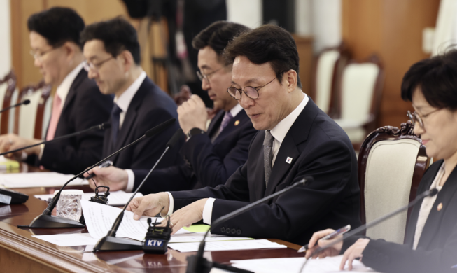 韩国务总理金民锡主持召开治安安全有关部门长官会议