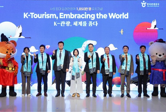 访韩外国游客人数逼近2000万人