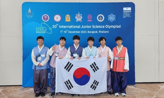 韩国在国际青少年科学奥林匹克竞赛中全员获金牌