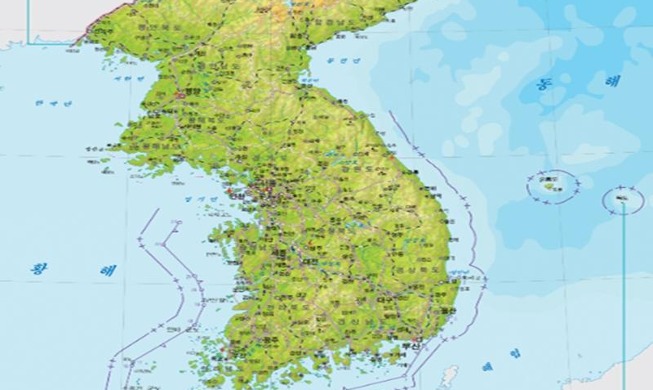 海洋调查院出版《大韩民国国家海洋地图集》