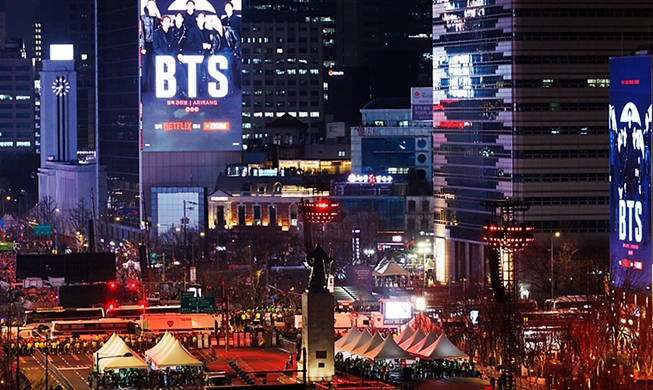 奈飞BTS光化门演出吸引全球1840万人观看