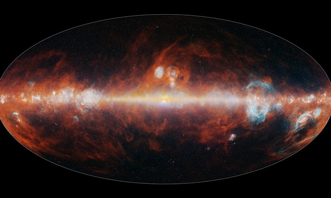 太空望远镜SPHEREx所绘制全天地图首次公开