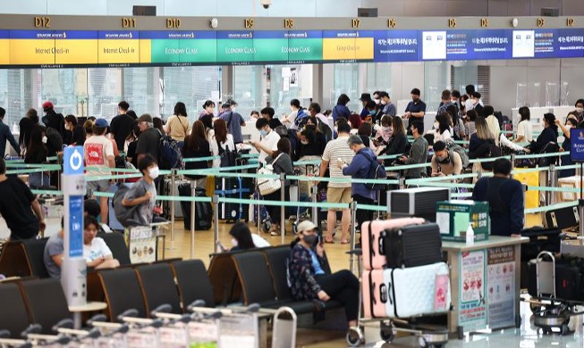 韩6月国际航线旅客吞吐量逾百万，同比增长420%