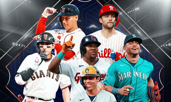 韩棒球选手李政厚登上MLB新赛季倒计时宣传海报