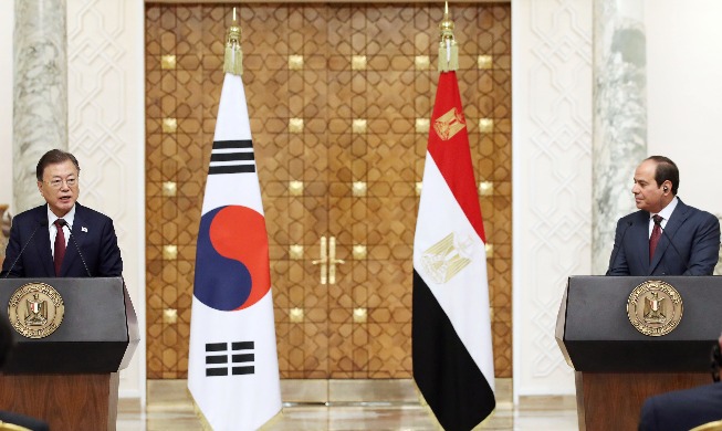 文在寅：为签署韩与埃及贸易协定，开启有意义的进程