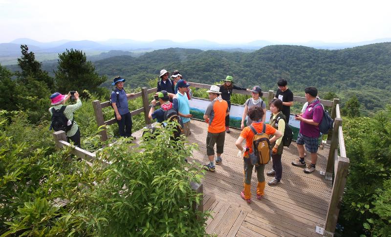 ▲ 제주시 조천읍 거문오름 전망대 모습. 연합뉴스