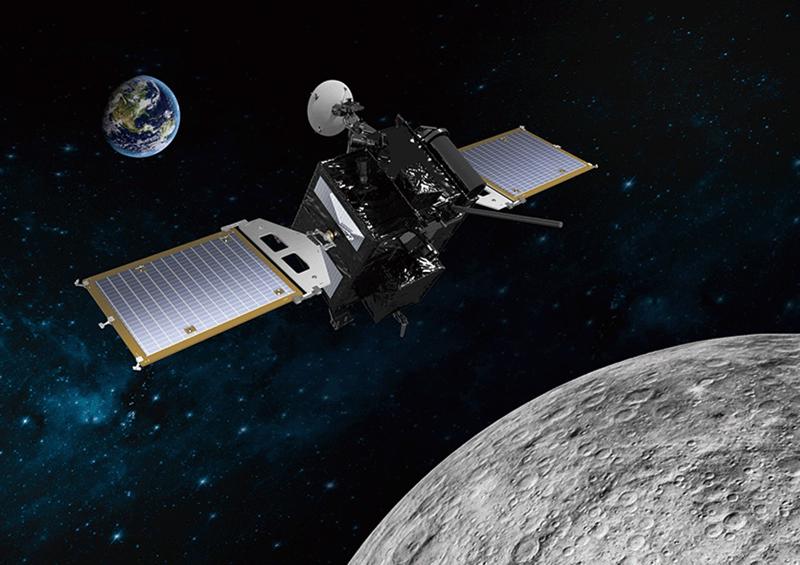 韩国月球轨迹探测器“Danuri”号假想图。图片来源：韩国航空宇宙研究院