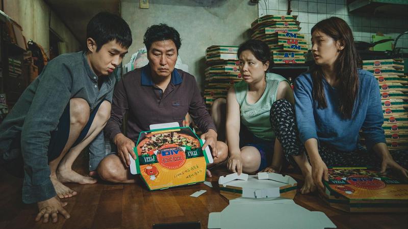 在美国电影媒体独立通讯所评选出的21世纪奥斯卡最佳影片奖排名中，韩国电影《寄生虫》位居第二。图片来源：CJ ENM