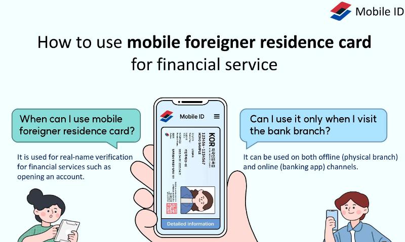 从3月21日开始，居住在韩国的外国人可以使用“电子外国人登陆证”开设银行账户。图片来源：法务部