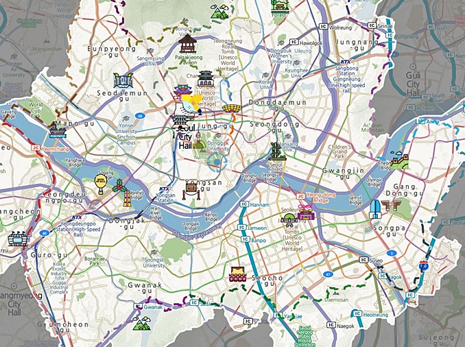 首尔市推出提供10种语言的“魅力首尔地图”